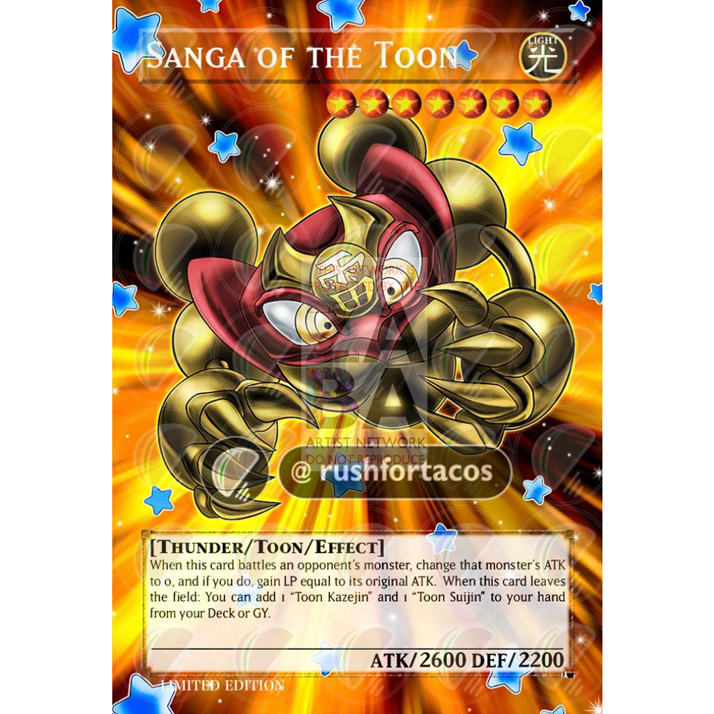 Sanga of the Toon Full Art ORICA - Custom Yu-Gi-Oh! Card - ZabaTV