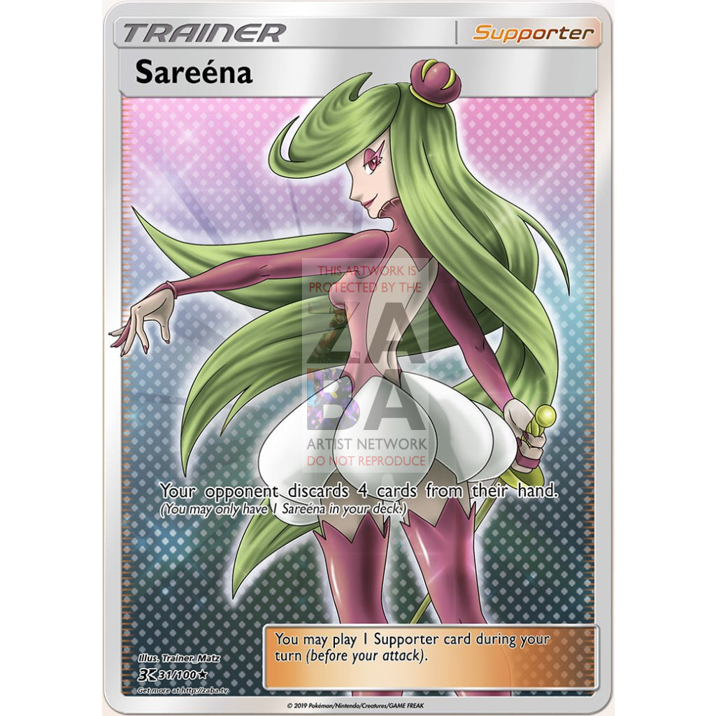 Sareena (Trainer) Custom Pokemon Card - ZabaTV