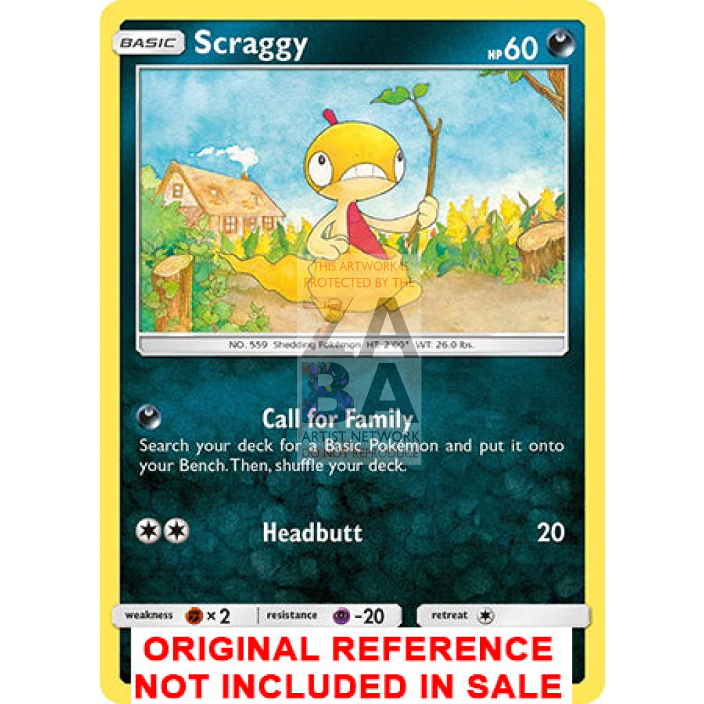 Scraggy 50/73 Shining Legends Extended Art Custom Pokemon Card - ZabaTV