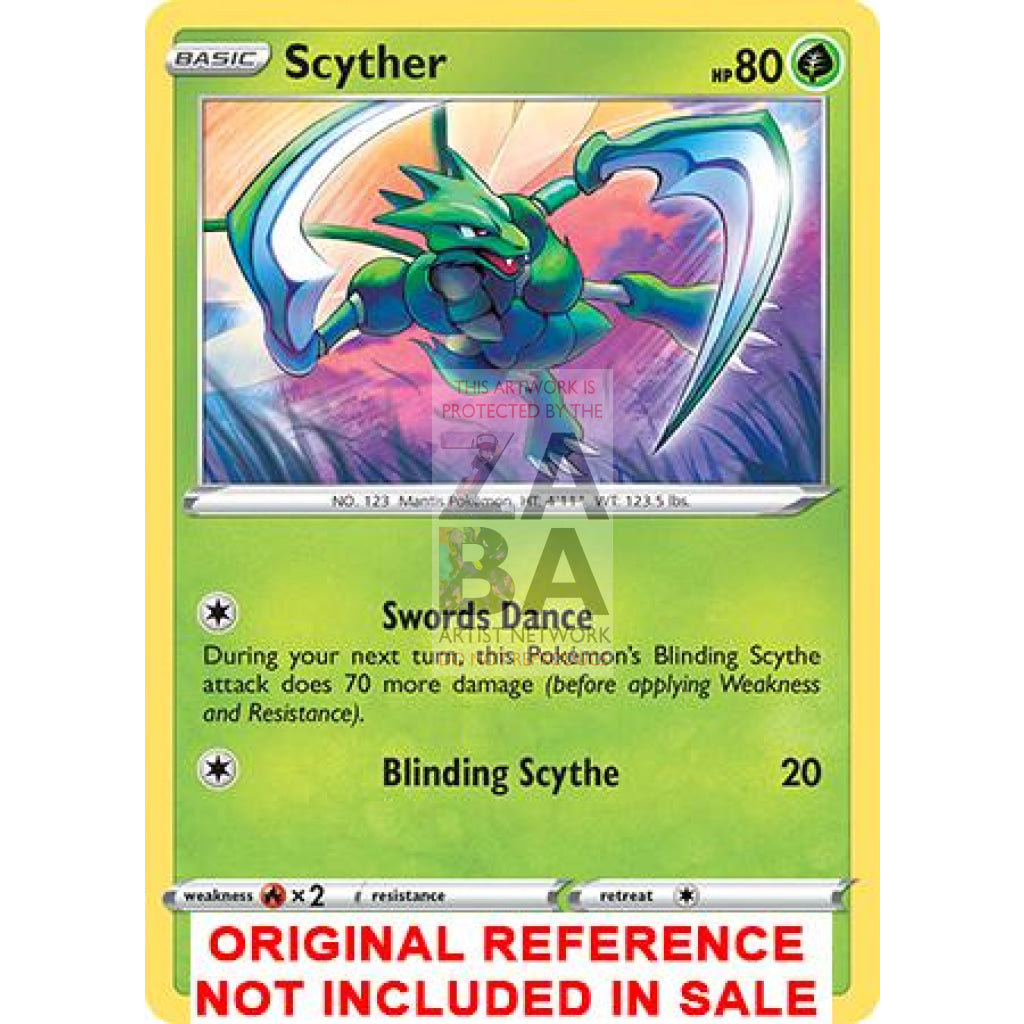 Scyther 4/192 Rebel Clash Extended Art Custom Pokemon Card - ZabaTV