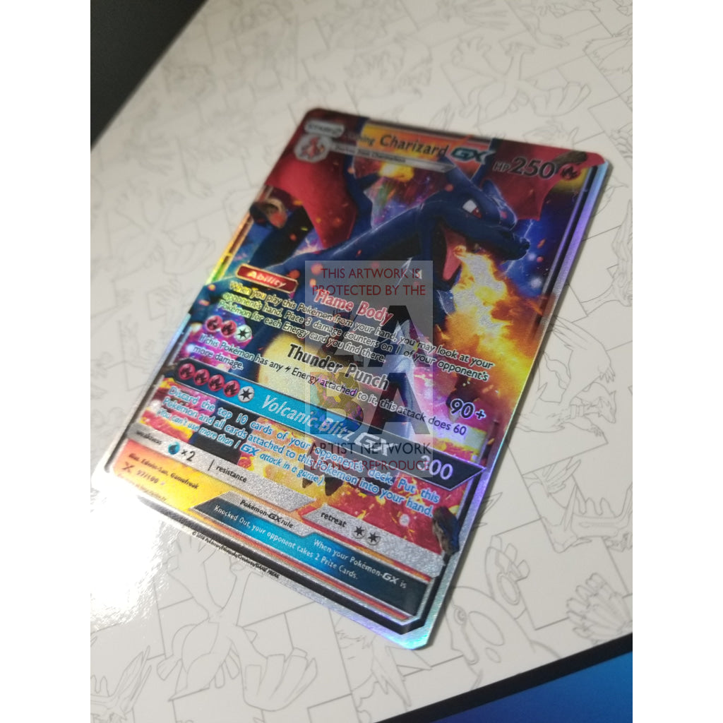 Shining Charizard GX Custom Pokemon Card - ZabaTV