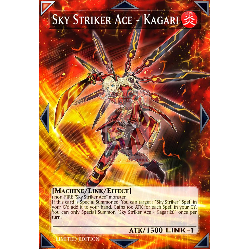 Sky Striker Ace - Kagari Full Art ORICA - Custom Yu-Gi-Oh! Card - ZabaTV