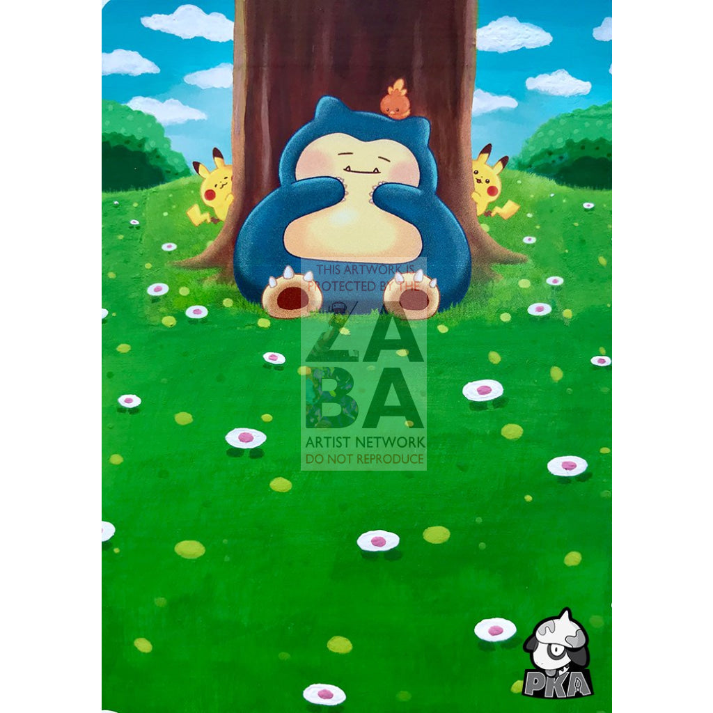 Snorlax 158/214 Unbroken Bonds Extended Art Custom Pokemon Card - ZabaTV