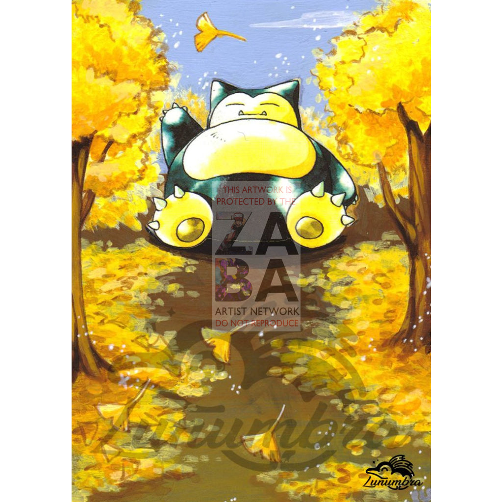 Snorlax 27/64 Jungle Set Extended Art Custom Pokemon Card - ZabaTV