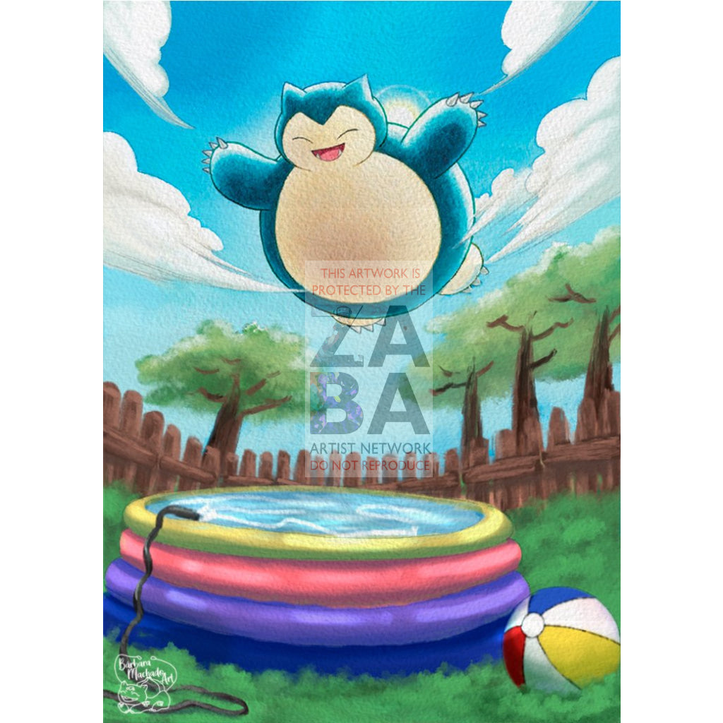 Snorlax SWSH068 Promo Extended Art Custom Pokemon Card - ZabaTV