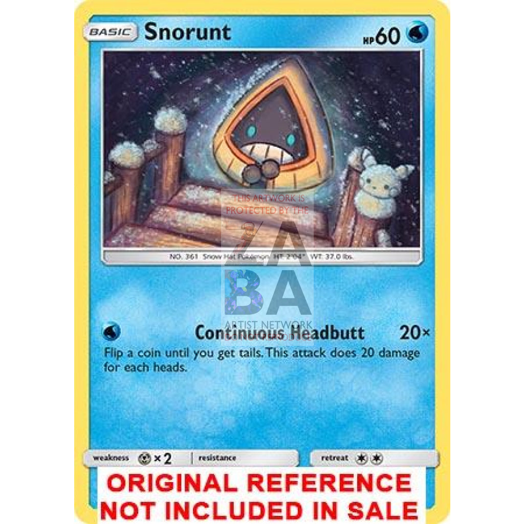 Snorunt 47/236 Cosmic Eclipse Extended Art Custom Pokemon Card - ZabaTV