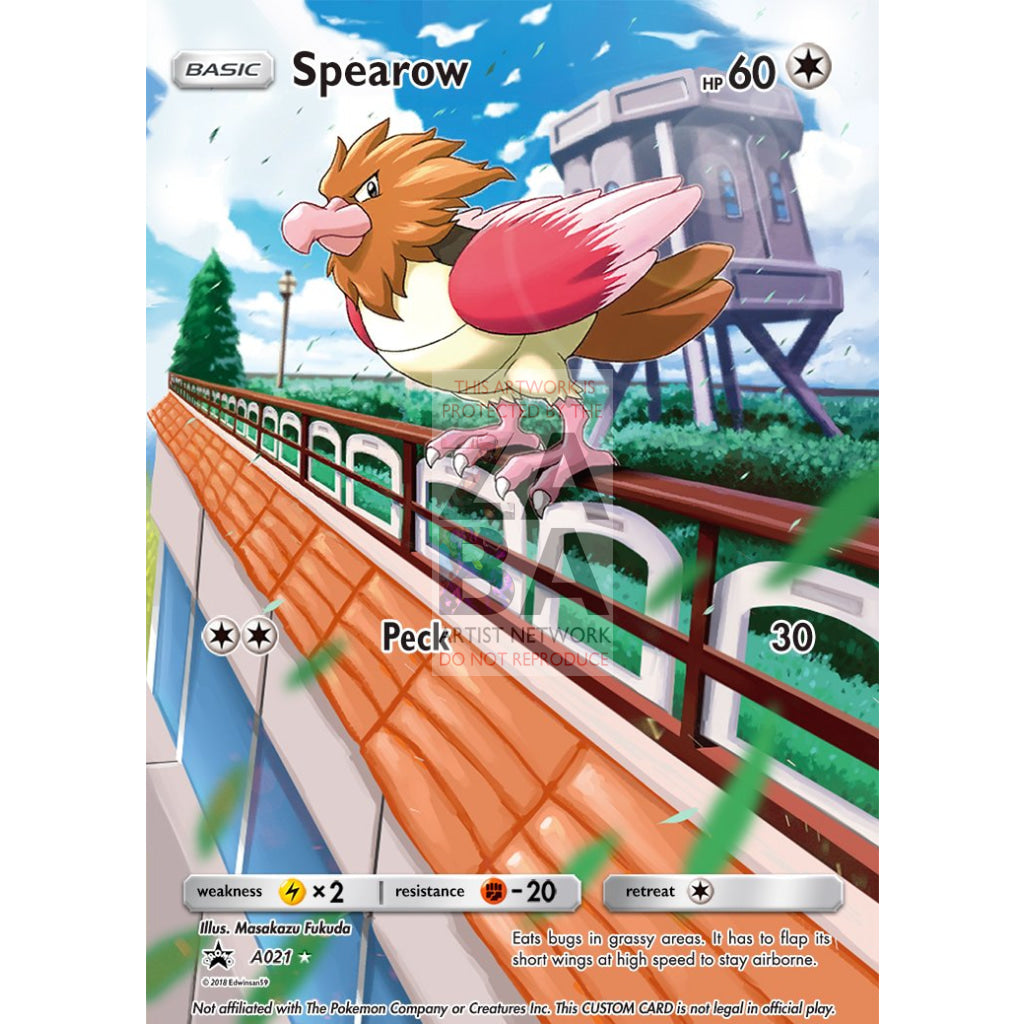Spearow 65/108 Roaring Skies Extended Art Custom Pokemon Card - ZabaTV