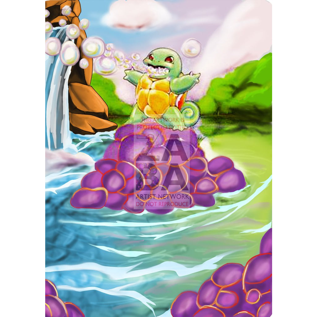 Squirtle 63/102 Base Set Extended Art - Custom Pokemon Card - ZabaTV