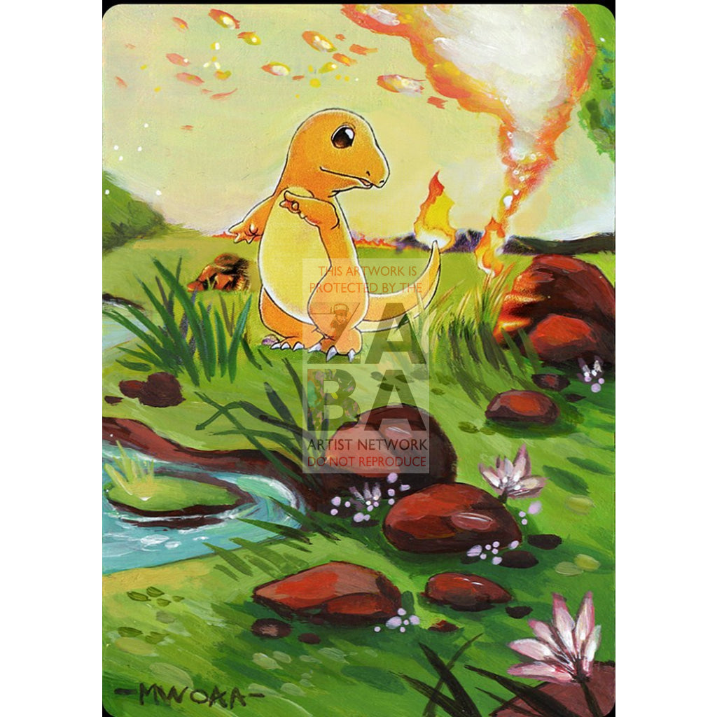 Squirtle, Charmander & Bulbasaur Base Set Extended Art Custom Pokemon Cards - ZabaTV