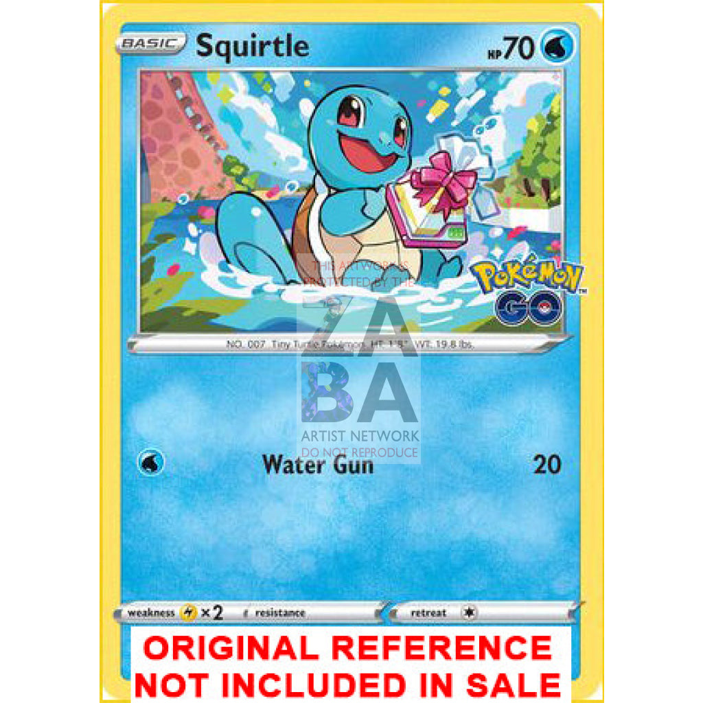 Squirtle SWSH233 Promo Extended Art Custom Pokemon Card - ZabaTV