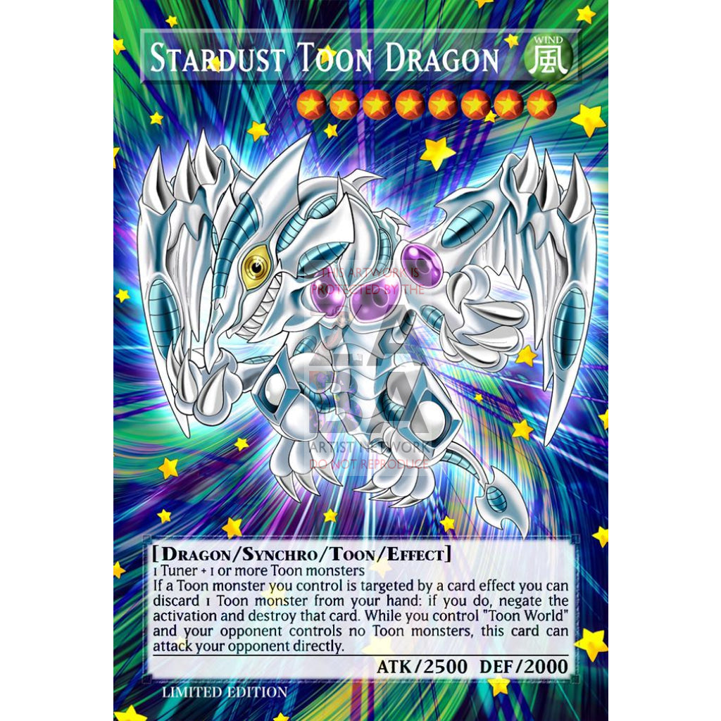 Stardust Toon Dragon Full Art ORICA - Custom Yu-Gi-Oh! Card - ZabaTV