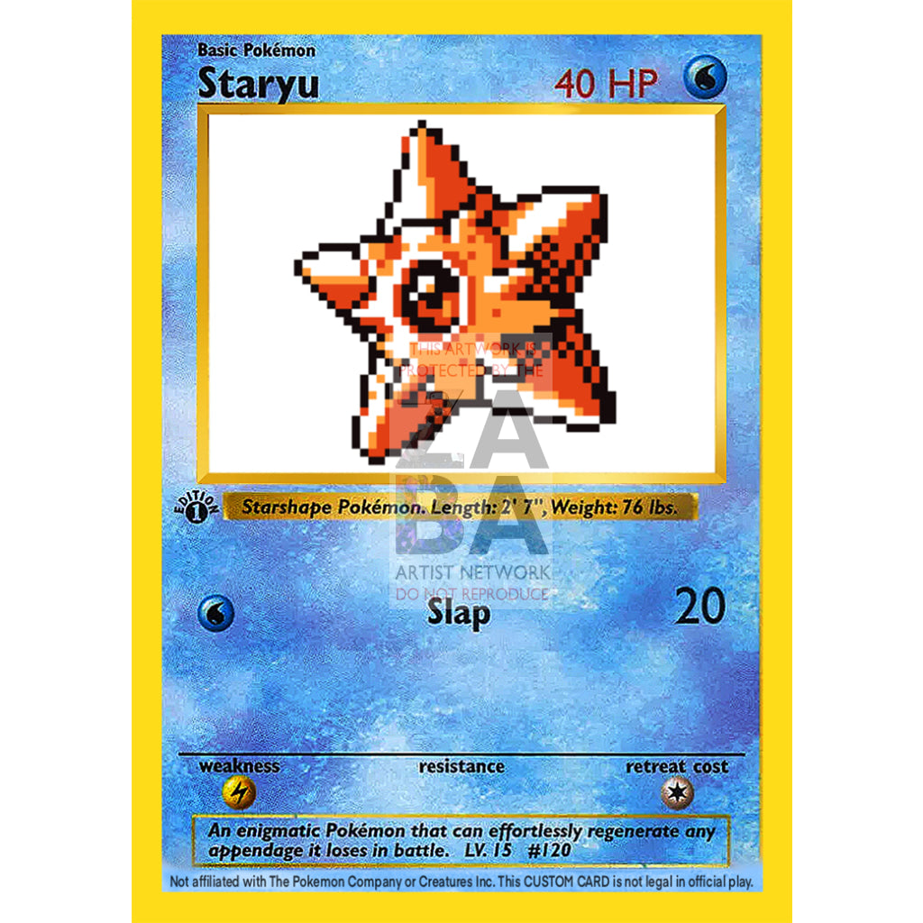 Staryu Game Sprite Custom Pokemon Card - ZabaTV