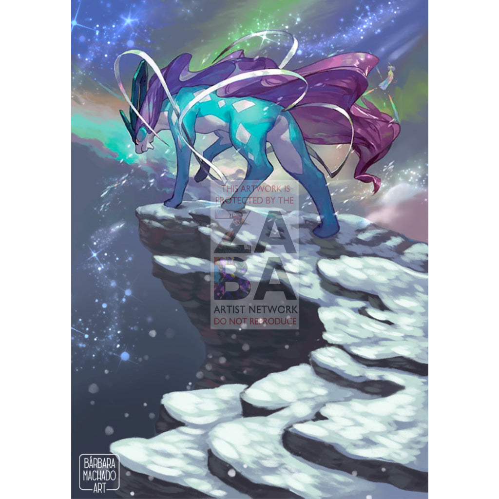 Suicune 037/189 Darkness Ablaze Extended Art Custom Pokemon Card - ZabaTV