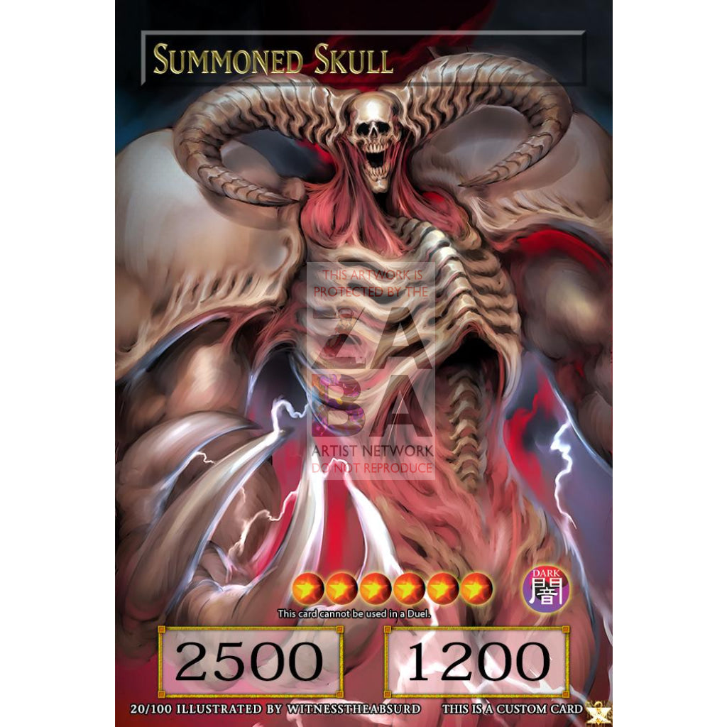 Summoned Skull FULL ART ORICA - Custom Yu-Gi-Oh! Card - ZabaTV