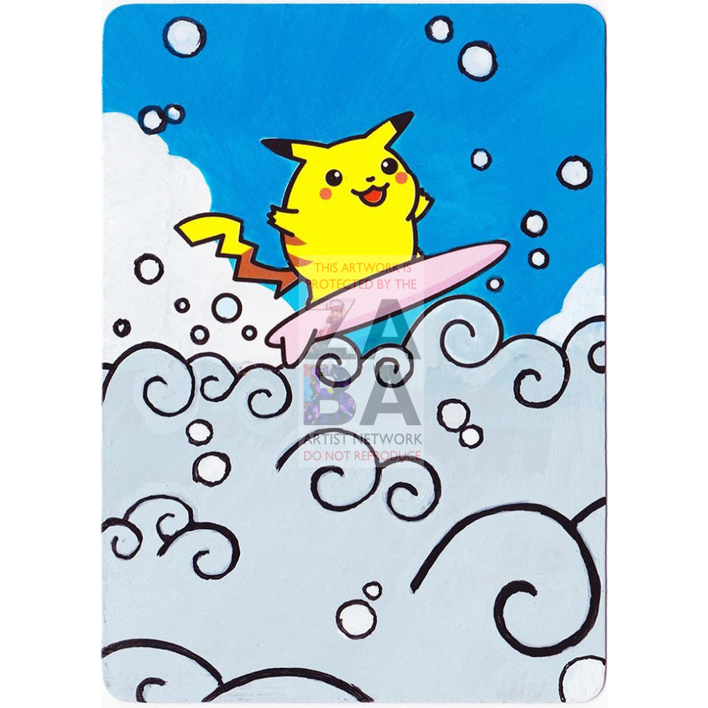 Surfing Pikachu XY Evolutions 111/108 Extended Art Custom Pokemon Card - ZabaTV