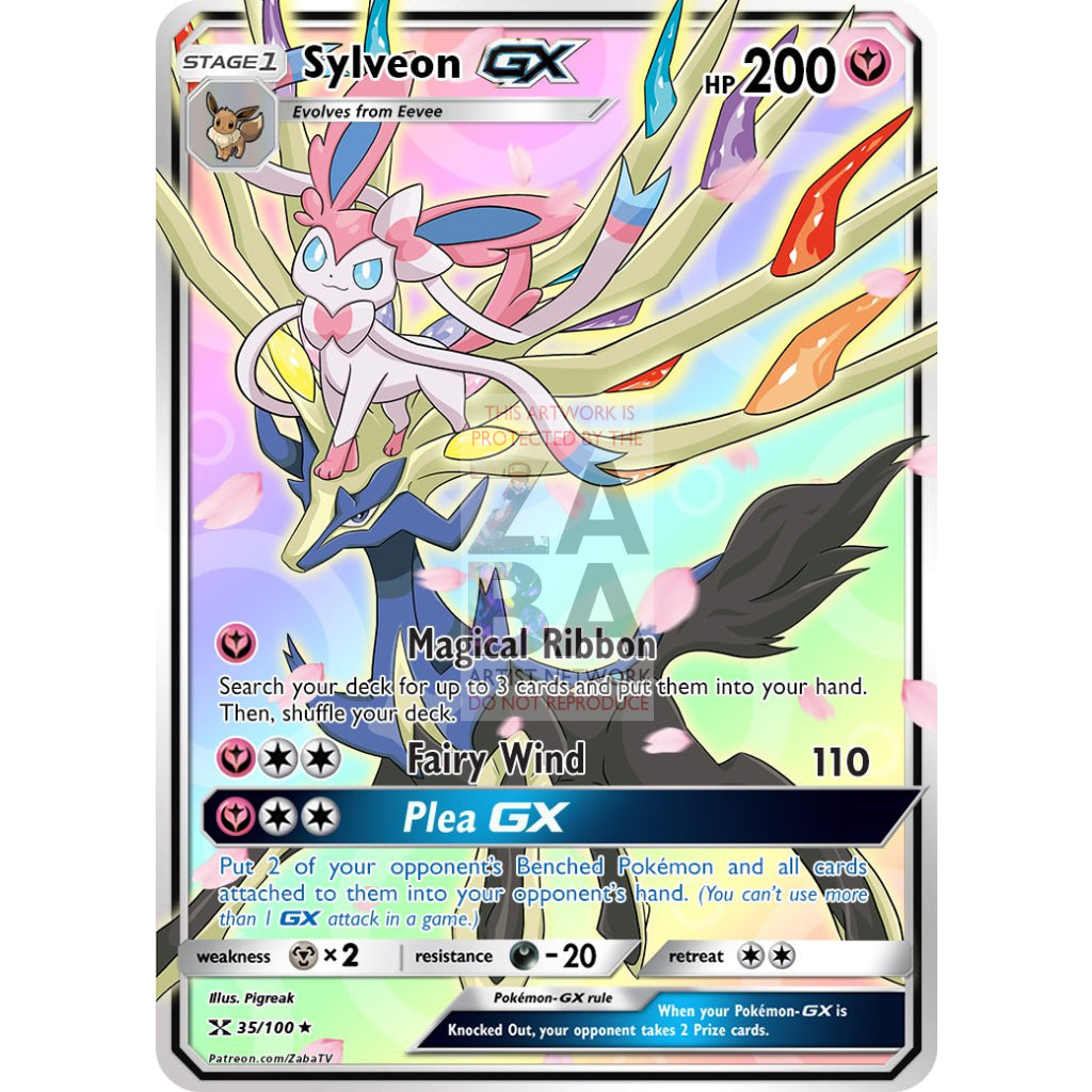 Sylveon GX Custom Pokemon Card - ZabaTV
