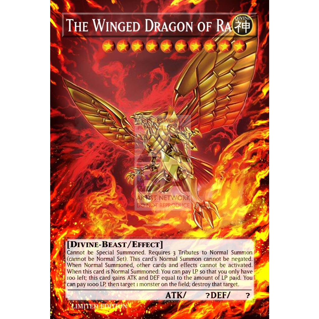 The Winged Dragon of Ra Full Art ORICA - Custom Yu-Gi-Oh! Card - ZabaTV