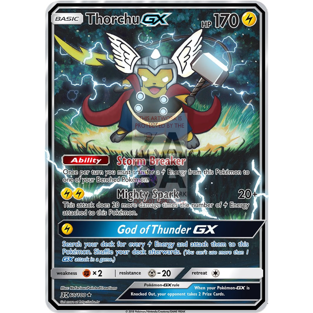Thorchu 7"x10" Holographic Poster + Custom Pokemon Card Gift Set - ZabaTV
