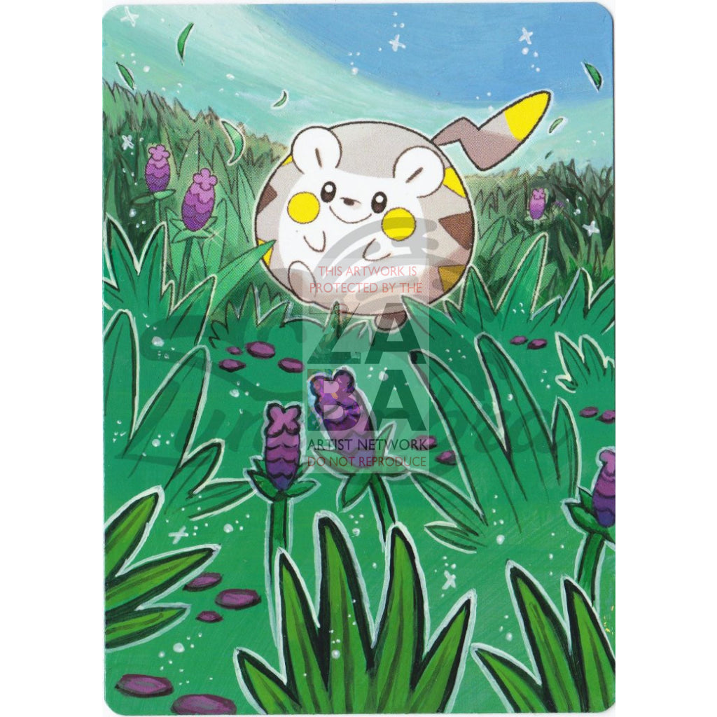 Togedemaru 53/149 Sun & Moon Extended Art Custom Pokemon Card Textless Silver Holographic