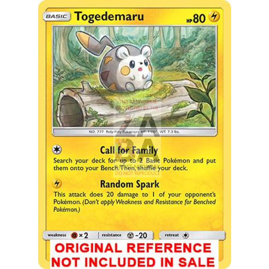 Togedemaru 73/236 Cosmic Eclipse Extended Art Custom Pokemon Card - ZabaTV