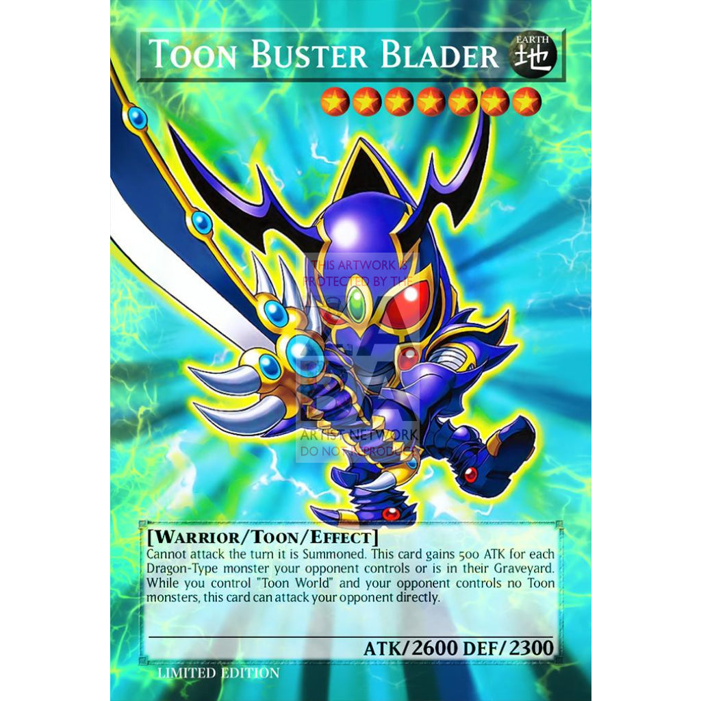 Toon Buster Blader Full Art ORICA - Custom Yu-Gi-Oh! Card - ZabaTV