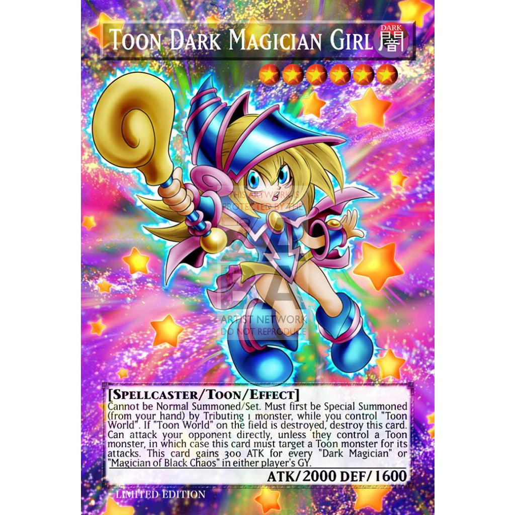 Toon Dark Magician Girl v. 2 Full Art ORICA - Custom Yu-Gi-Oh! Card - ZabaTV