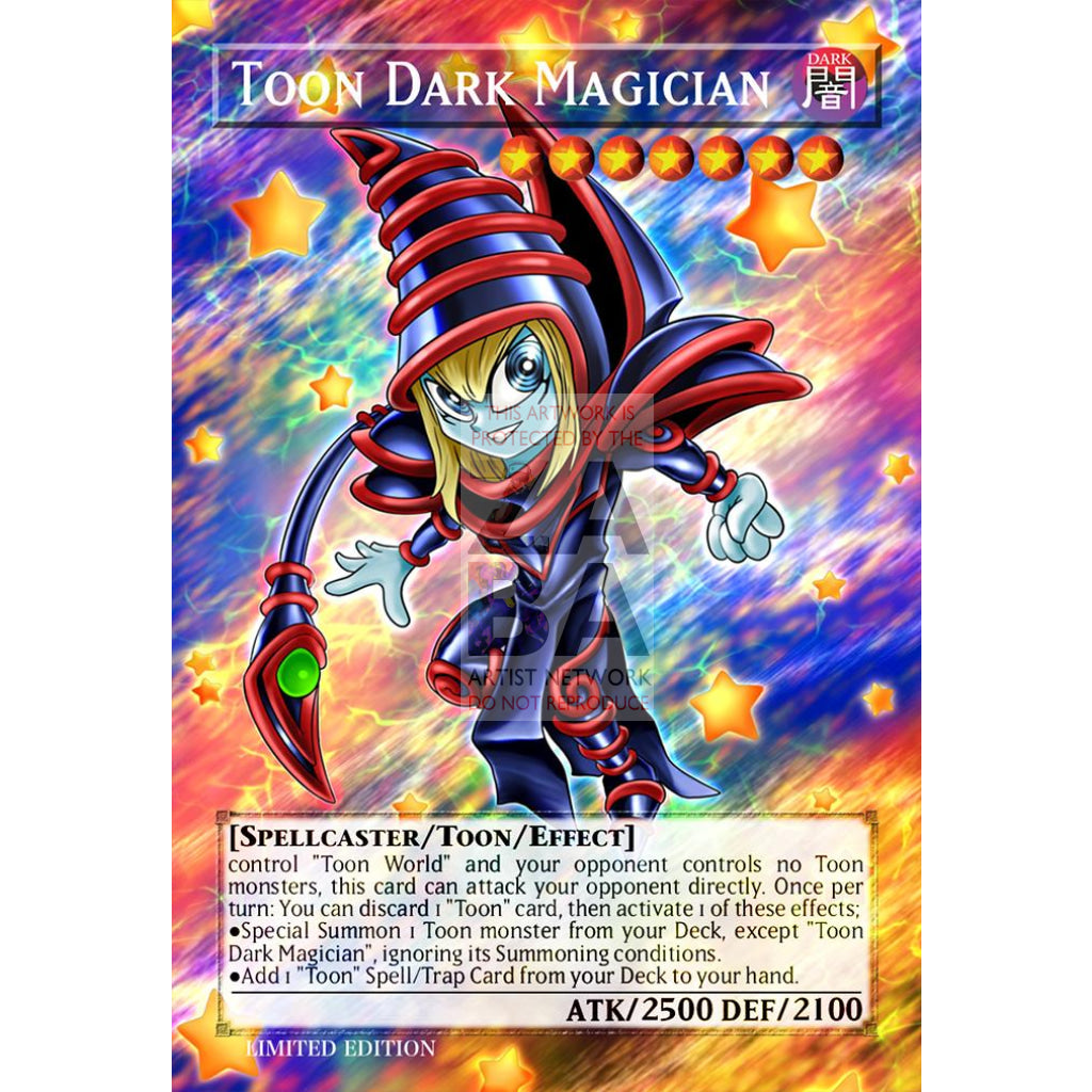 Toon Dark Magician v. 3 Full Art ORICA - Custom Yu-Gi-Oh! Card - ZabaTV