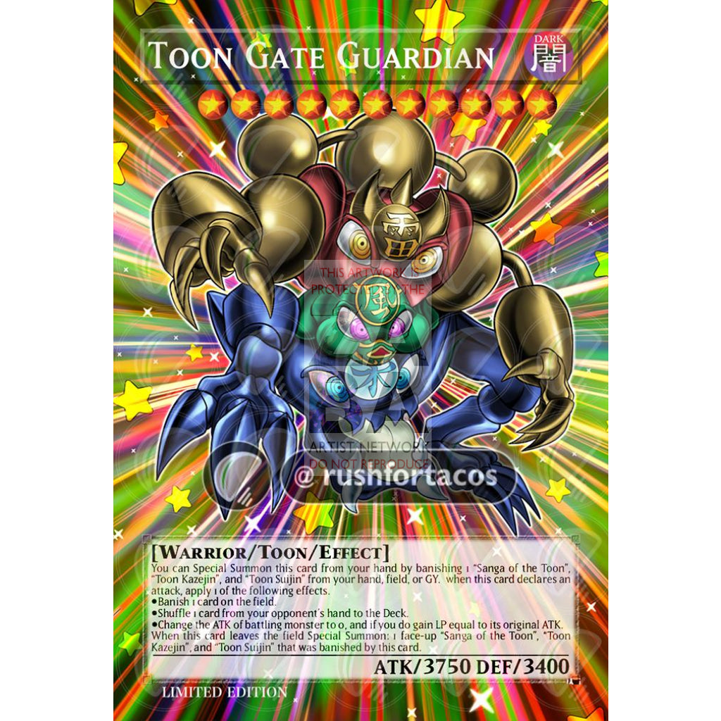 Toon Gate Guardian Full Art ORICA - Custom Yu-Gi-Oh! Card - ZabaTV