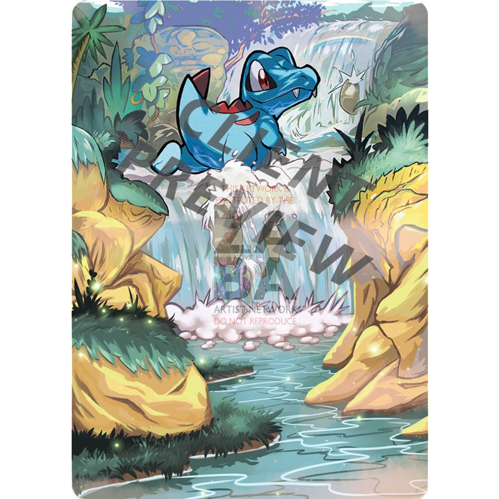 Totodile 18/73 Shining Legends Extended Art Custom Pokemon Card - ZabaTV
