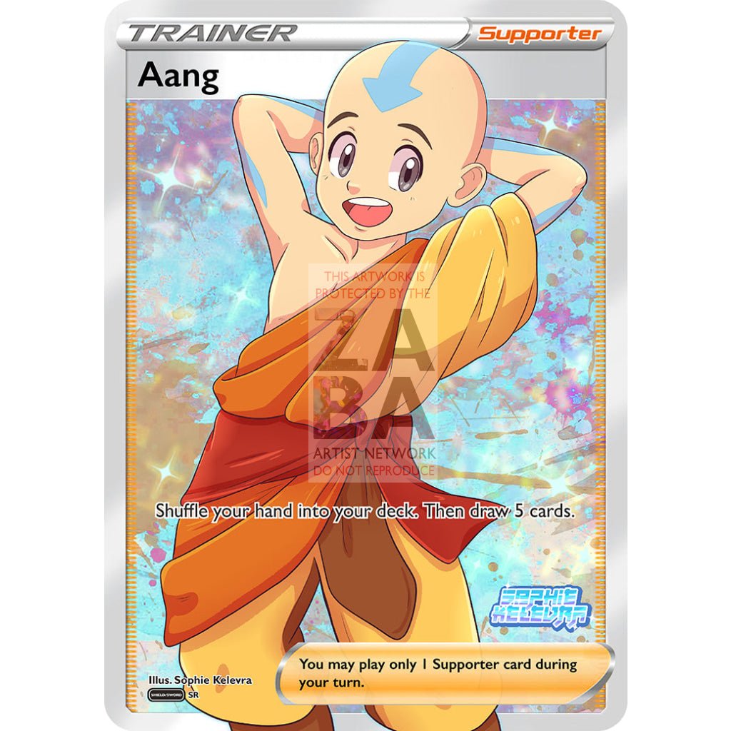 Trainer Aang Custom Pokemon Card - ZabaTV