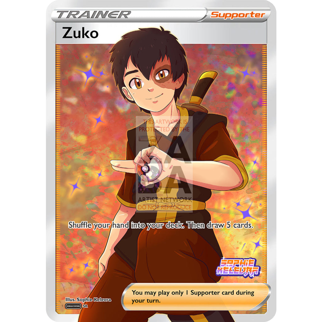 Trainer Zuko Custom Pokemon Card - ZabaTV