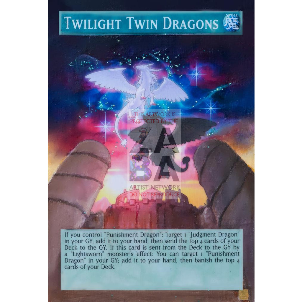 Twilight Twin Dragons Full Art ORICA - Custom Yu-Gi-Oh! Card - ZabaTV