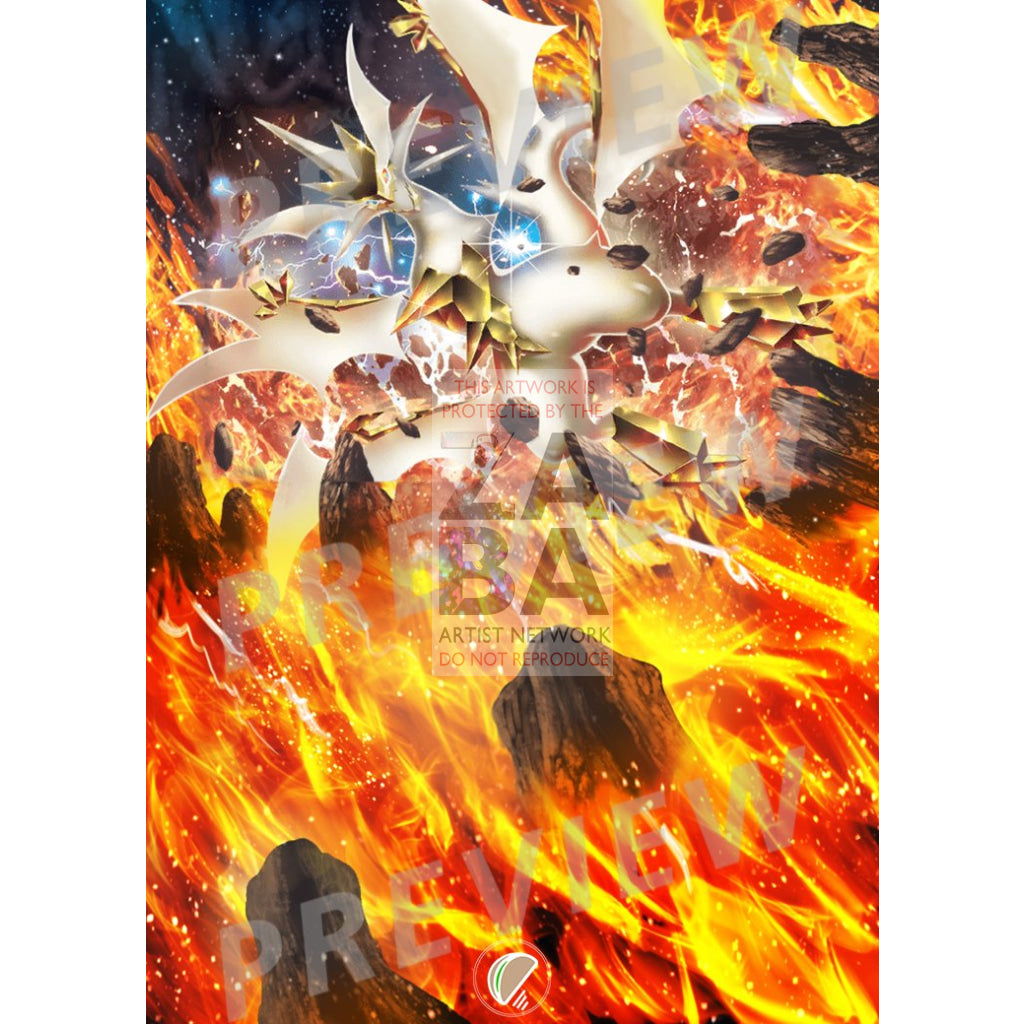 Ultra Necrozma SM165 Sun & Moon Promo Extended Art Custom Pokemon Card - ZabaTV