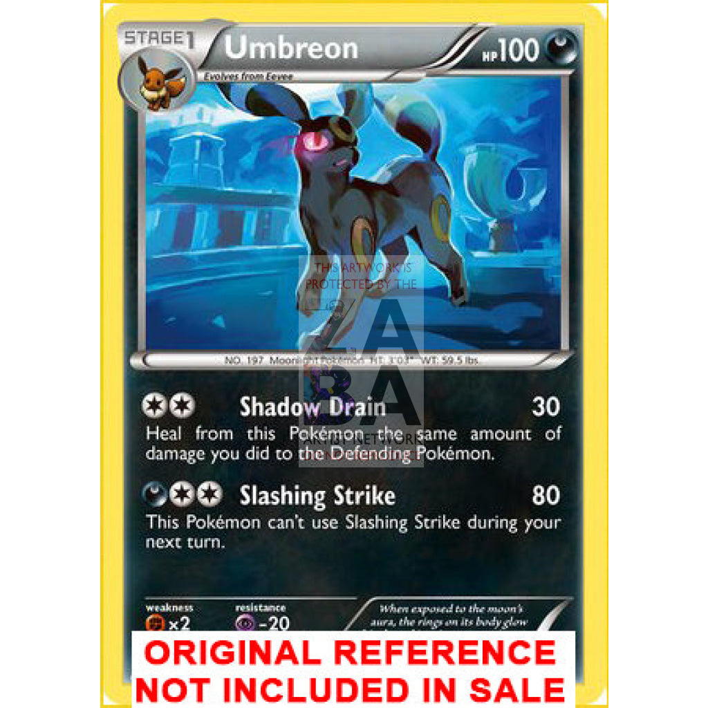 Umbreon 60/108 Dark Explorers Extended Art Custom Pokemon Card
