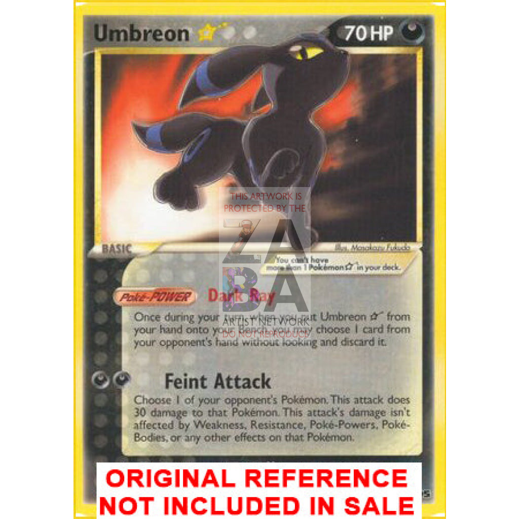 Umbreon Gold Star 17/17 Pop Series 5 Extended Art Custom Pokemon Card