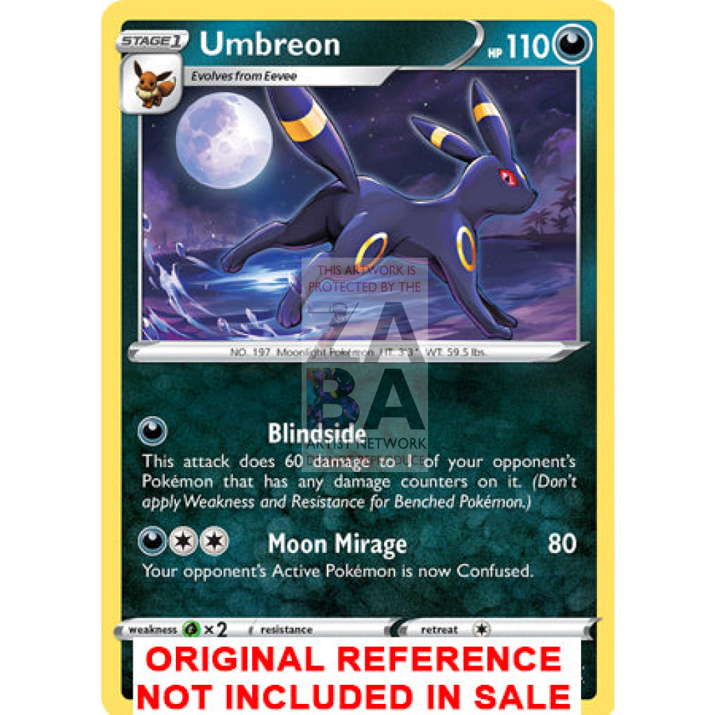 Umbreon Swsh129 Promo Extended Art Custom Pokemon Card
