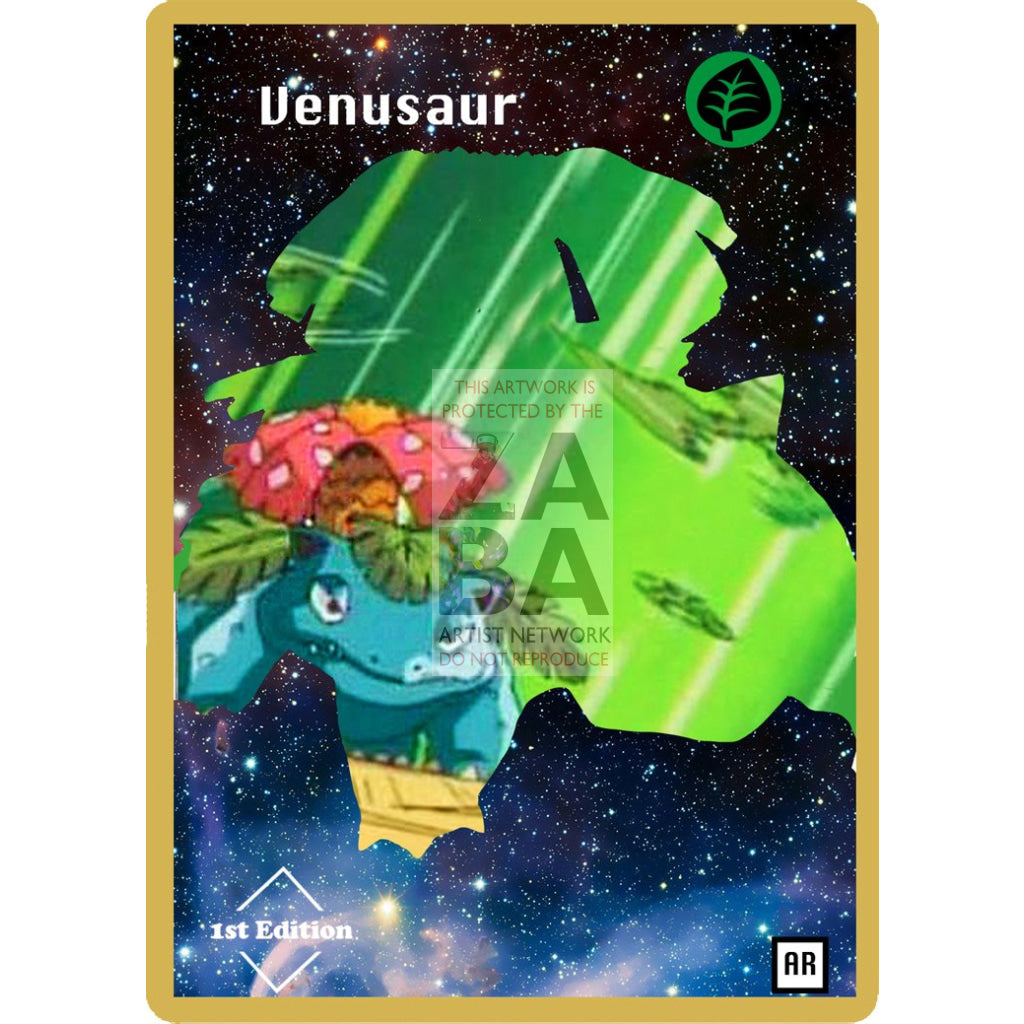 Venusaur Anime Silhouette (DrewzCustomCards) - Custom Pokemon Card - ZabaTV