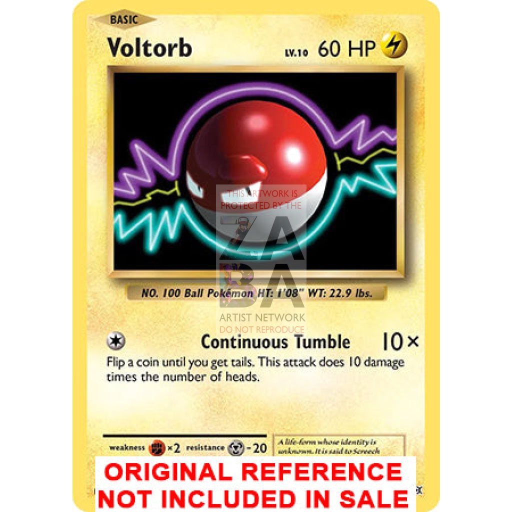 Voltorb 39/108 Evolutions Extended Art Custom Pokemon Card - ZabaTV