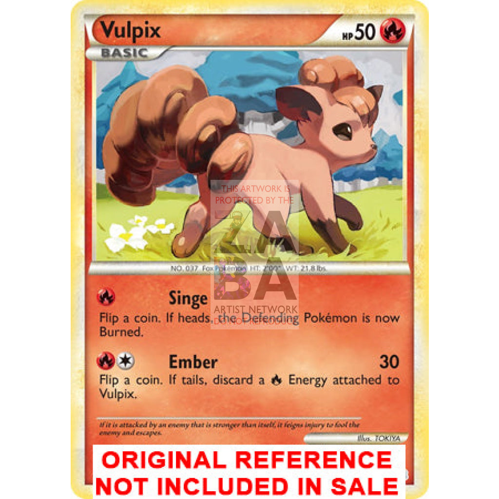 Vulpix 87/123 Hgss Extended Art Custom Pokemon Card