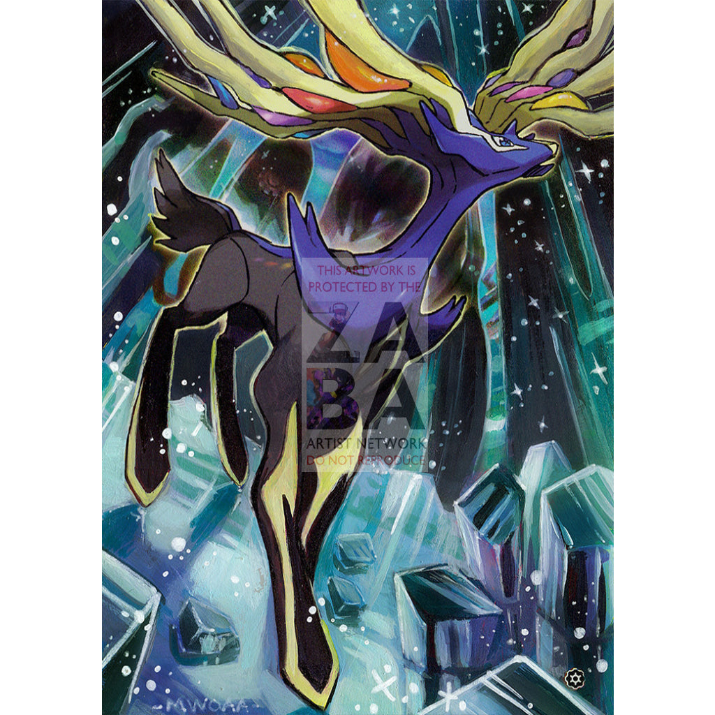 Xerneas 81/114 Steam Siege Extended Art Custom Pokemon Card - ZabaTV