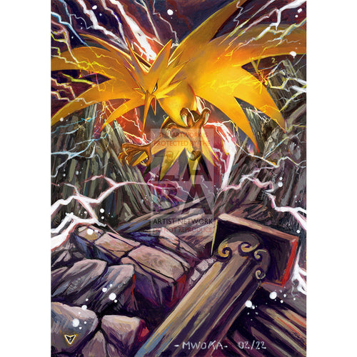Zapdos 048/185 Vivid Voltage Extended Art Custom Pokemon Card