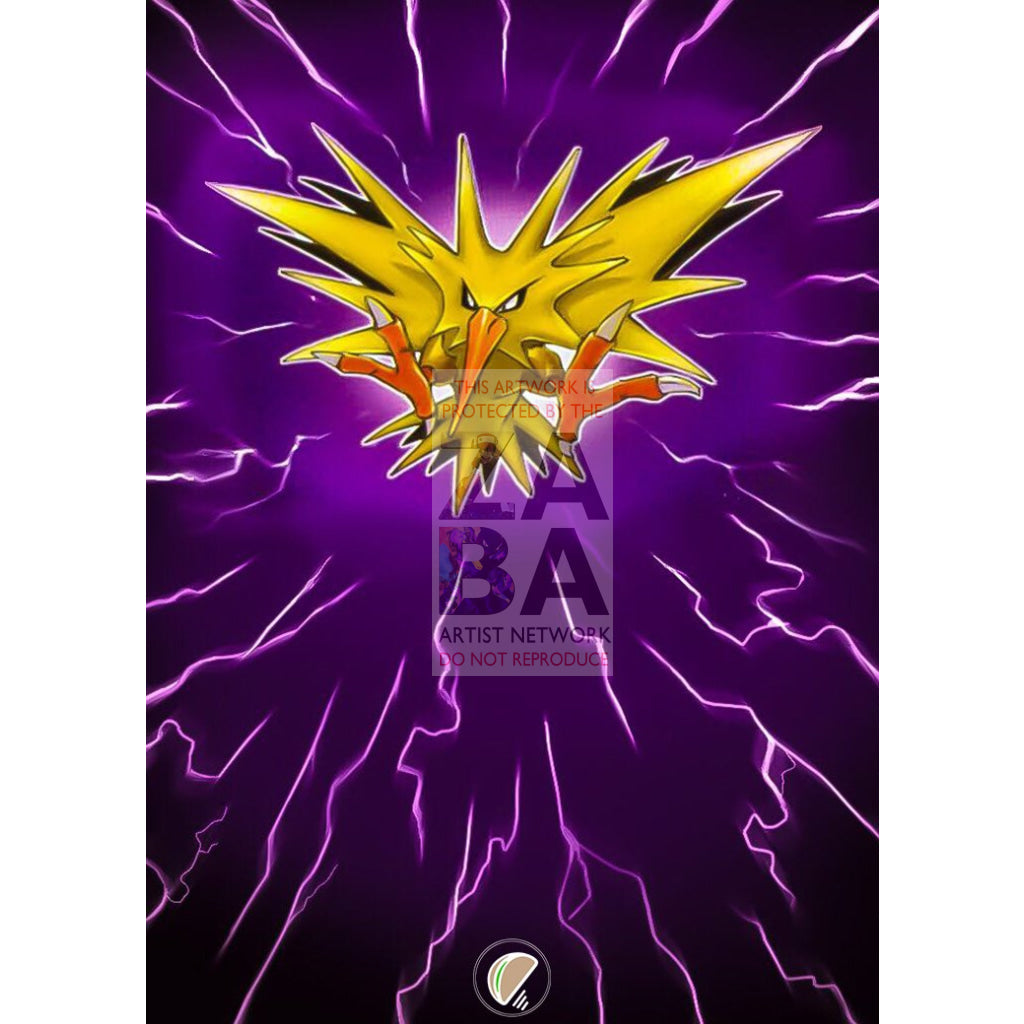 Zapdos 15/62 Fossil Extended Art Custom Pokemon Card - ZabaTV