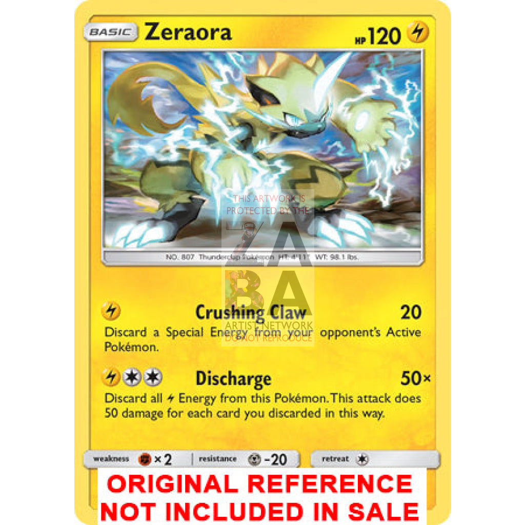 Zeraora 60/214 Unbroken Bonds Extended Art Custom Pokemon Card