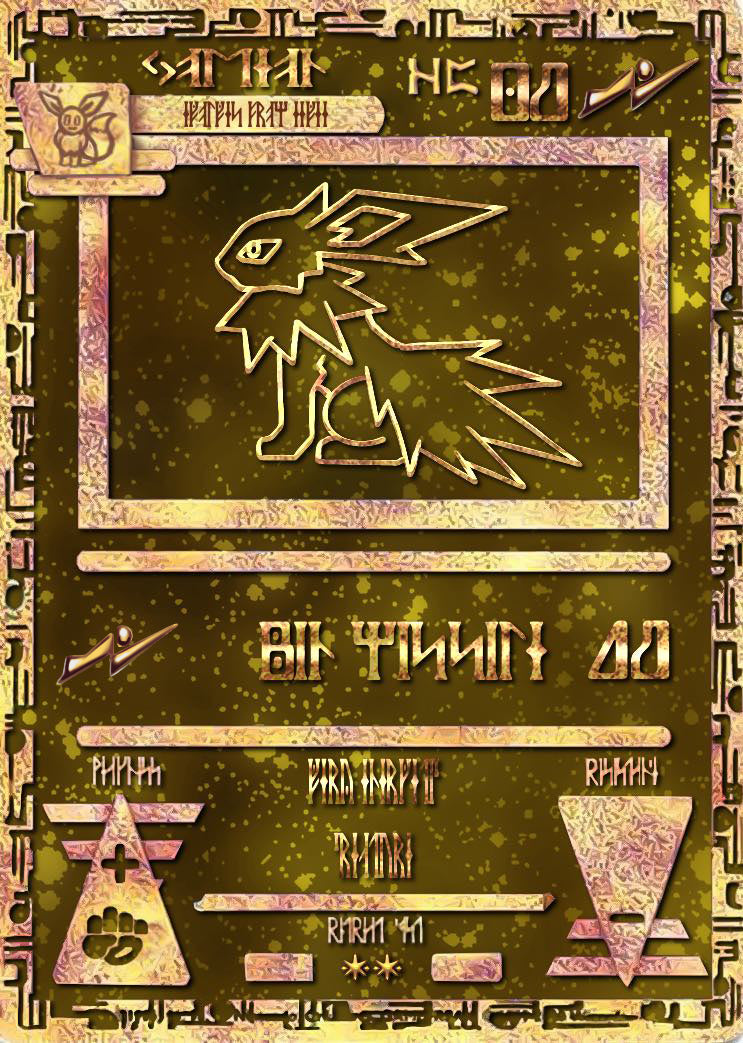 Ancient Jolteon Custom Pokemon Card