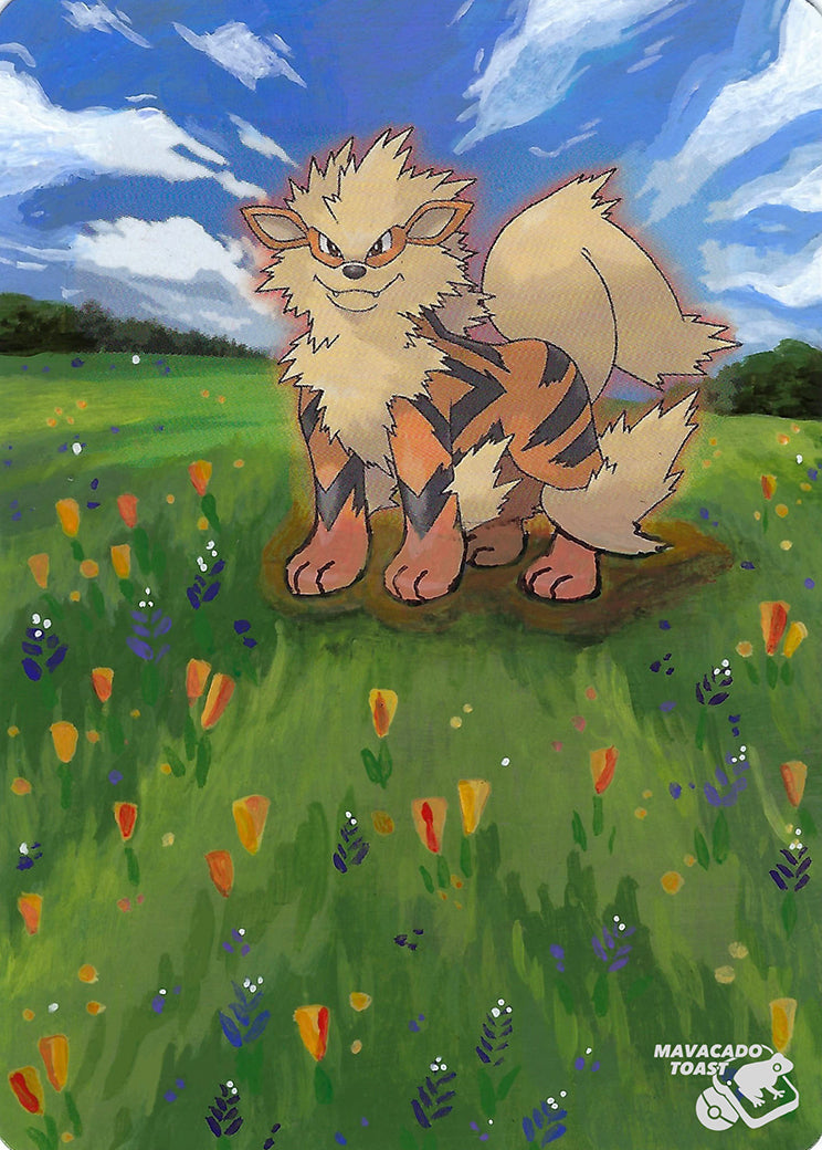 Arcanine 18/112 FireRed & LeafGreen Extended Art Custom Pokemon Card - ZabaTV