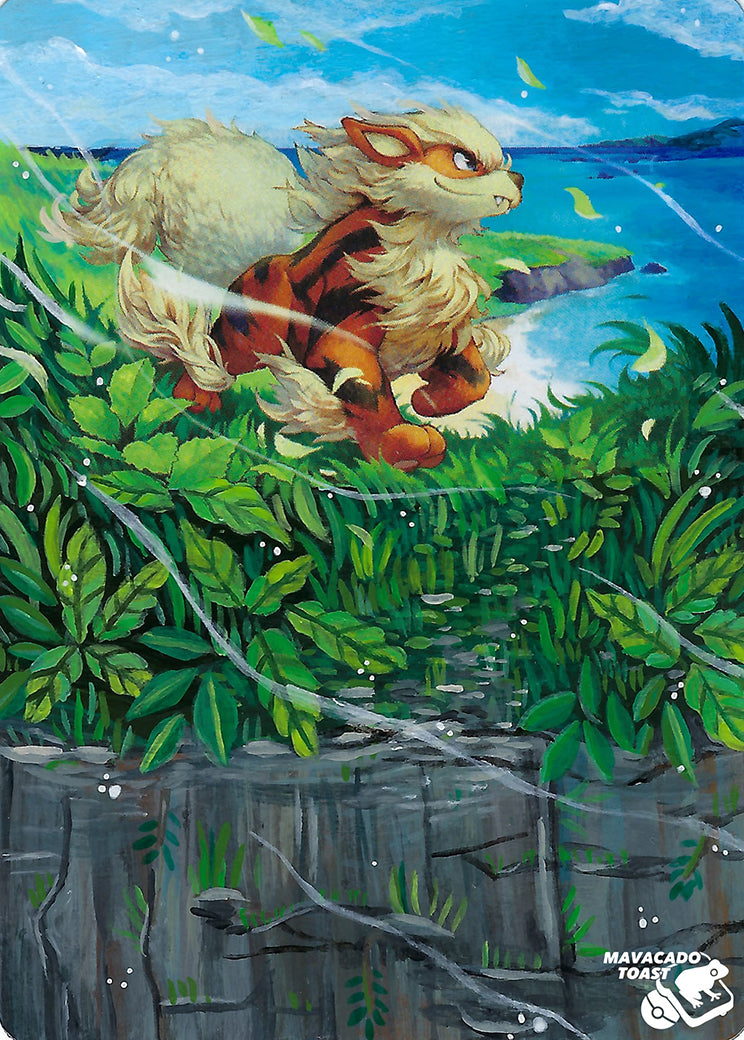 Arcanine 22/149 Sun & Moon Extended Art Custom Pokemon Card - ZabaTV