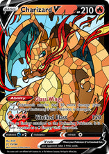 Charizard V (Stained-Glass) Custom Pokemon Card