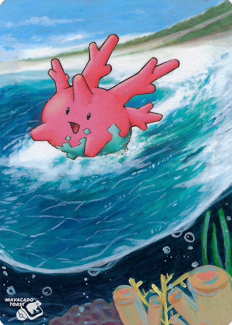 Corsola 13/17 POP Series 7 Extended Art Custom Pokemon Card - ZabaTV