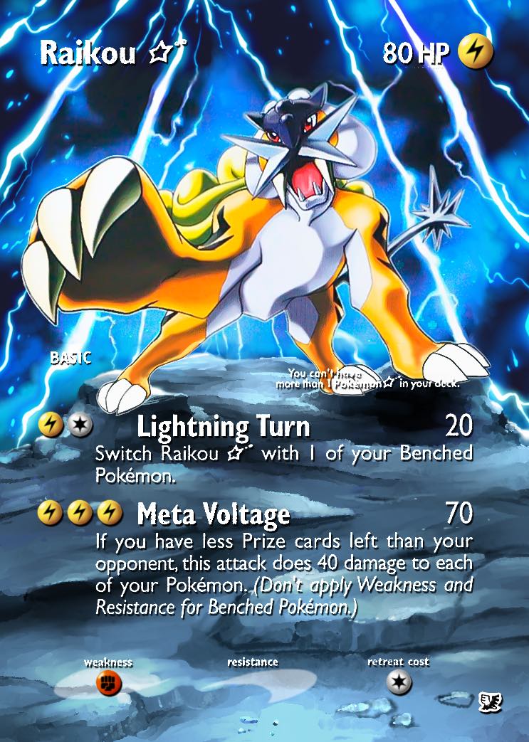 Raikou Star 114/115 Unseen Forces Extended Art Custom Pokemon Card - ZabaTV