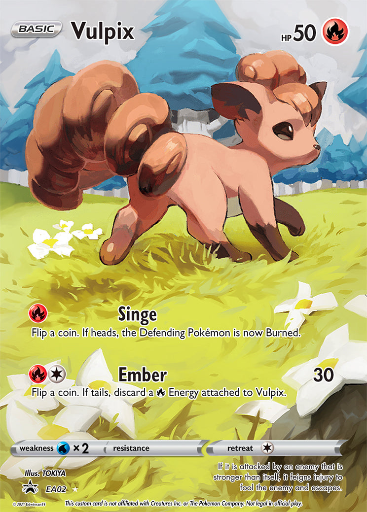 Pokemon store cards vulpix